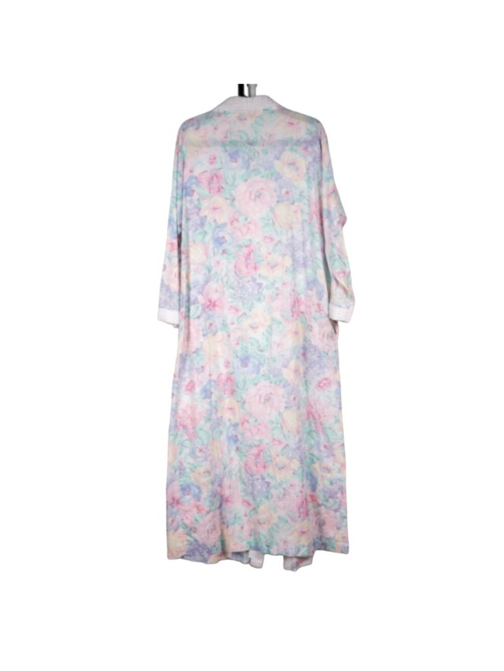 Floral VTG Robe Womens S Full Zip Grammacore Sweet USA Thin Cotton Herbcraft - Picture 7 of 7